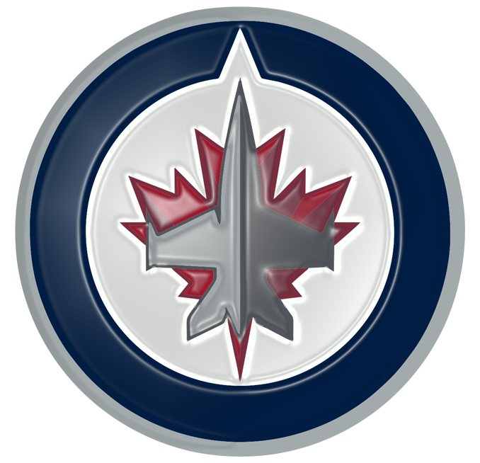 Winnipeg Jets Plastic Effect Logo vinyl decal